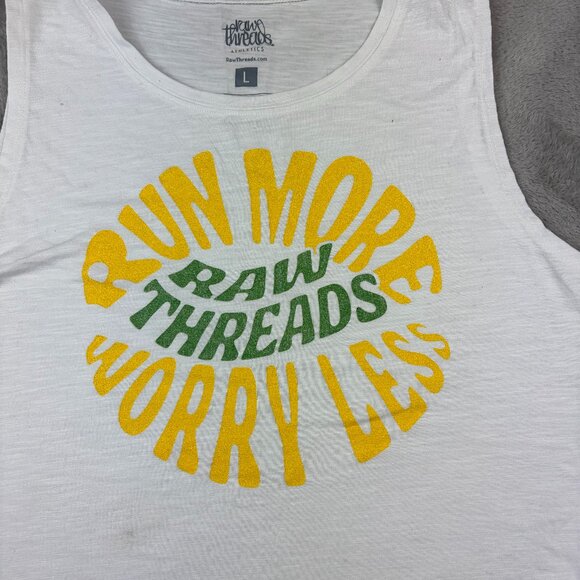 Raw Threads Athletics Run More Sleeveless Tank Top Women's Size XL - Picture 2 of 7